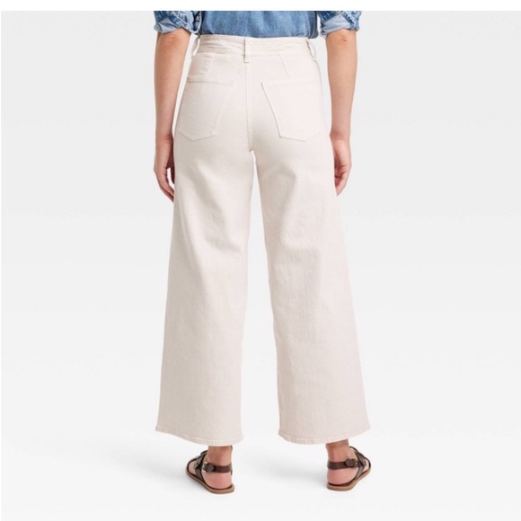 Universal Thread High-Rise Wide-Leg Ankle Pants - Cream - Picture 2 of 6